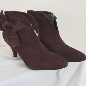 MS.MEGHAM  PLUM SUEDE SHOOTIE
